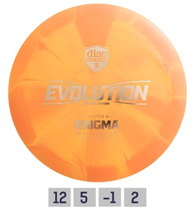 Diskgolfo diskas Distance Driver Lux Vapor ENIGMA Evolution Orange
